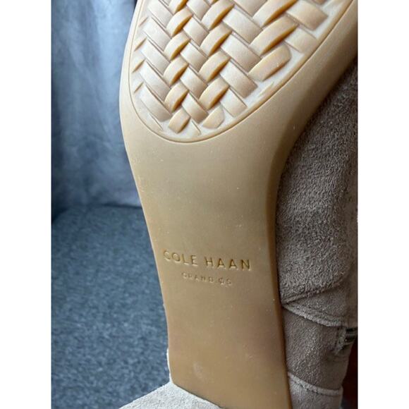 Cole Haan Women Go-To Suede Knee-High Block Boots Size 8B NWOB - Picture 6 of 9